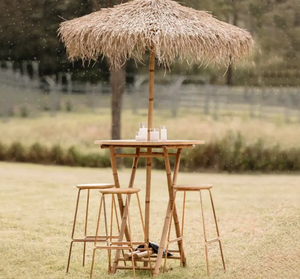 Parapluie rond en feuille de palmier tropical et bambou du Vietnam de qualité supérieure-Parasol en chaume naturelle pour la protection solaire en plein air - Product Image 2