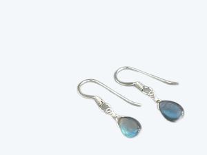 Pendientes de gota de labradorita chapados en oro de Plata de Ley 925 hechos a mano para mujer joyería de moda - Product Image 5