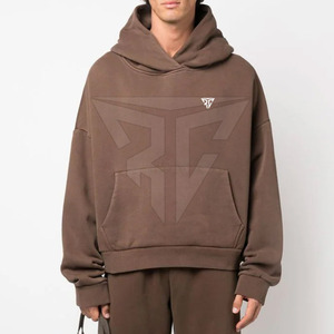 Best Selling Men's High Quality Double Layer Fleece Pullover <b>Hoodies</b> Breathable Quick Dry Size Solid Color <b>Plain</b> Dyed for Winter - Product Image 2