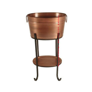 Soporte para Enfriador de Vino Hecho a Mano en Negro y Plateado - Product Image 4