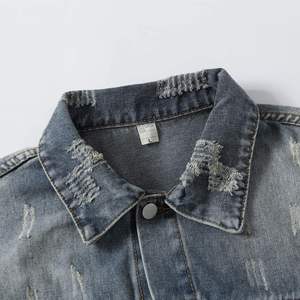 แจ็คเก็ตยีนส์ทรงบอมเบอร์แบรนด์ดังสำหรับผู้ชาย สไตล์ลำลองสำหรับทำงาน สินค้ามาใหม่ สไตล์เรโทรอเมริกัน แจ็คเก็ตยีนส์สำหรับผู้ชาย ปี 2026 เสื้อยีนส์ - Product Image 3