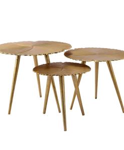 Table à manger ronde en aluminium de haute qualité pour l'intérieur et l'extérieur, tables en aluminium durables pour la décoration de la maison - Product Image 2