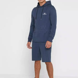 Lightweight Breathable <b>Top</b> Selling Hoodie <b>Shorts</b> <b>Set</b> Custom Made New Style Hoodie <b>Shorts</b> <b>Set</b> For <b>Men</b> Made In Pakistan - Product Image 5