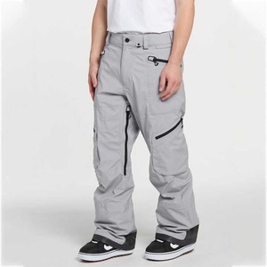 Pantalon de ski unisexe personnalisé, imperméable, coupe-vent, respirant, grande taille, ample, tendance, intérieur en polaire, aérations en maille - Product Image 1