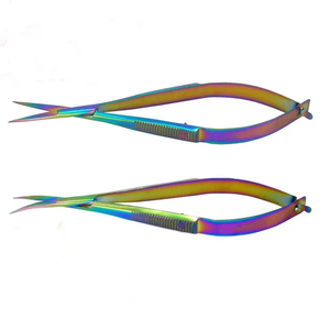 Nouvelle Arrivée Marque Privée En Acier Inoxydable Micro Bouclé Noir Or Sourcils Sourcils Ciseaux À Ressort Pour La Coupe D'extension De Cils - Product Image 6