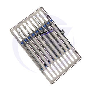 ชุดเซ็ตเครื่องมือทันตกรรมที่มีความยืดหยุ่นพร้อมเทปคาสเซ็ตสำหรับถอนฟัน atraumatic เครื่องมือด้วยมือเครื่องมือสแตนเลส - Product Image 1