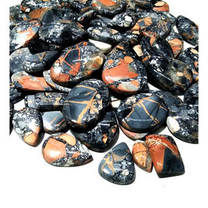 Pierre précieuse en jaspe maligano naturel, de haute qualité, paysage pittoresque indonésien, cabochon en jaspe pour la fabrication de bijoux - Product Image 1