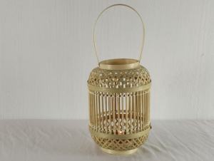 Bougeoirs tissés en bambou, bocaux avec poignée, prix bon marché pour la vente en gros - Product Image 3