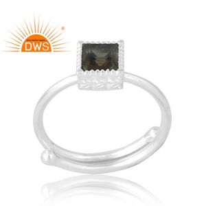 Vente chaude 925 Sterling Silver Natural Smoky Gemstone Ring Bijoux personnalisés pour les femmes Cadeau pour elle - Product Image 1