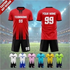 Uniforme de Equipo Personalizado para Adultos, Jersey con Nombre y Logotipo del Equipo Personalizados, Jersey de Fútbol Negro/Blanco, 100% Poliéster, Transpirable, de Secado Rápido, con Protección UV - Product Image 3