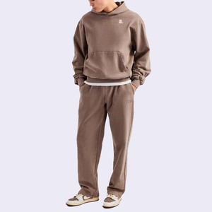 Conjunto Deportivo de Invierno para Hombre, 100% Algodón, Estilo Hip Hop, Lavado Ácido, Diseño Personalizado - Product Image 1