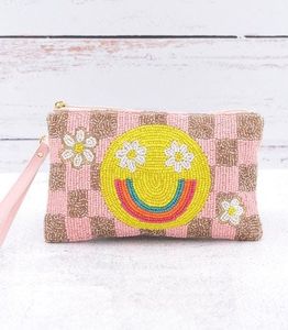 Haute qualité Cowboy perlé pochette multicolore fabriqué à la main Western Mini porte-monnaie fermeture à glissière toile accessoire de mode - Product Image 1