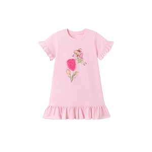 Abiti Floreali per Bambine all'Ingrosso, Vestiti Smock Fatti a Mano per Bambine di 10 Anni, Eleganti Abiti da Compleanno - Product Image 1