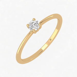 14K Gold Fine Rings with Real <b>Diamonds</b> for Weddings Engagements <b>Anniversaries</b> Popular Style for Women-IGI Certified - Product Image 3