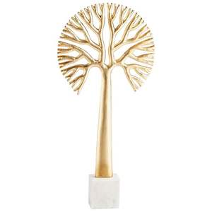 Décoration de maison personnalisée en forme d'arbre en métal Dessus de table en aluminium argenté de haute qualité avec base en bois - Product Image 4