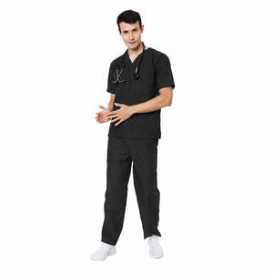 Personalizado transpirable hombres Hospital Scrub uniformes de enfermera de secado rápido suave mejor diseño uniforme médico para hombres con color personalizado - Product Image 1