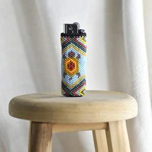 Eco-friendly Beaded <b>Lighter</b> Covers With Intricate Embroidery Lightweight Case for DIY Use Top Top Beaded Handmade <b>Lighter</b> Cover - Product Image 6