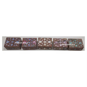 Wholesaler and Manufacture Natural Soapstone Handmade <b>Floral</b> Mother of Pearl Inlay Jewelry <b>Boxes</b> for Festival Gifted Purpose - Product Image 1
