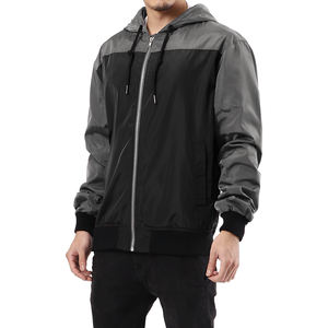 Veste coupe-vent personnalisée de marque pour hommes veste d'hiver à capuche extérieure veste coupe-vent pull à demi-fermeture éclair veste - Product Image 6