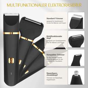 Afeitadora Eléctrica para Mujer, con Alimentación USB, Resistente al Agua IPX7, Recortadora para Cara, Nariz, Cejas, Axilas, Piernas y Vello Púbico, También para Hombres - Product Image 6