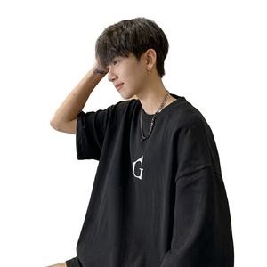 T-shirts personnalisés avec logo, style streetwear, coupe ample, 100% coton, imprimés, col rond, tricotés, 220-350 grammes - Product Image 3