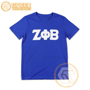 T-shirt en coton Zeta Phi Beta personnalisé de haute qualité pour femmes, vêtements de sororité, tenue de fraternité, broderie toutes saisons, vente en gros - Product Image 5