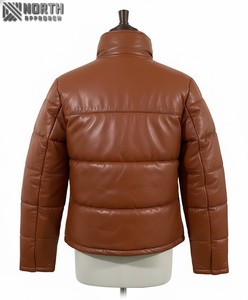 Winter Women's Vintage Leather <b>Canvas</b> Jacket Knitted Breathable Customizable High Quality OEM Service - Product Image 1