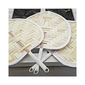 BUEN PRECIO ABANICO DE MANO DE BAMBÚ TRADICIONAL HECHO A MANO DE BAMBÚ NATURAL DE VIGIFARM - Product Image 1