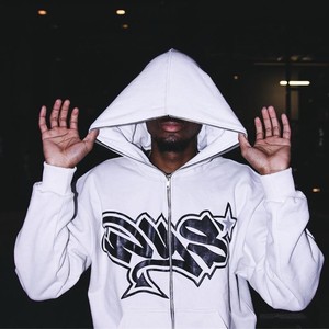 ¡Novedad de 2025! Sudaderas con capucha de cara completa mezcladas de algodón de alta calidad para hombre con estampado 3D y cremallera con logotipo personalizado para invierno - Product Image 2