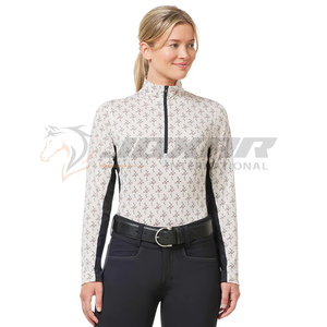 La chemise de couche de base thermique de compression avancée pour les cavaliers équestres offre une flexibilité de chaleur Confort soutenant la performance - Product Image 3