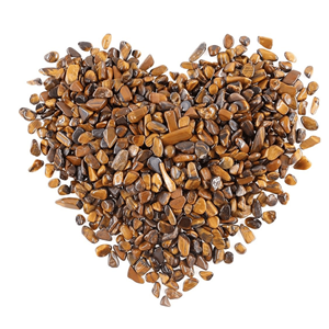 ชิปตาเสือลูกปัดอัญมณีธรรมชาติขัดเงาสำหรับทำเครื่องประดับการทำหัตถกรรมการตกแต่งบ้านด้วยความรัก - Product Image 3