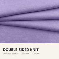 Tissu en jersey mélangé Lyocell, Polyester, PTT, Acétate et Lin, 200 g/m², pour T-shirts, Jupes et Vêtements, 8703 #