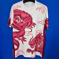 T-shirt sportif pour homme de haute qualité 100% coton, imprimé personnalisé, design de personnage, manches courtes, sublimation, respirant, séchage rapide