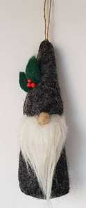 Gnome en feutre avec chapeau de travail manuel - Product Image 1