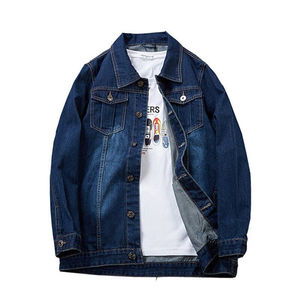 Vestes en jean personnalisées d'hiver Vintage Loose Oversize All Over Digital et Black Color Printed Denim Jackets Men Winter Denim Jacket Service OEM - Product Image 4