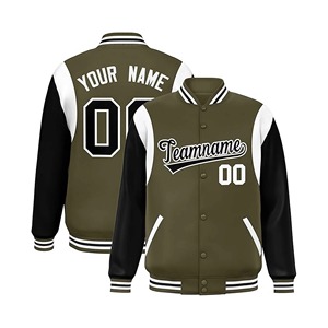 Chaqueta universitaria personalizada de alta calidad para hombres, mujeres, niños, bombardero de béisbol con letras informales con número de nombre personalizado, ropa de invierno - Product Image 4
