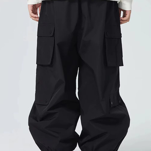 Offre Spéciale hiver imperméable respirant Ski pantalon meilleure qualité couleur unie bas quantité minimale de commande Ski Baggy pantalon à vendre - Product Image 3