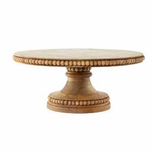 Nuevo soporte de pastel giratorio de acacia de madera marrón de alta calidad Lazy Susan con Base de madera accesorios de soporte de pastel rústico - Product Image 3