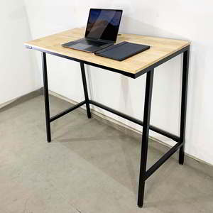 โต๊ะทำงานและห้องนอนปรับระดับได้ตามหลักสรีรศาสตร์ ขนาด 120x60x105 ซม. ดีไซน์อุตสาหกรรม ขาเหล็กทรงสี่เหลี่ยมคางหมู รุ่น STD68030 - Product Image 2