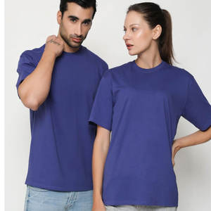 T-shirt unisexe en coton T-shirt à épaules tombantes Coton éponge français Coupe décontractée Tissu durable respirant Style de rue - Product Image 6