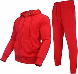 Sudadera con capucha para hombre y mujer, chándal de lana con cremallera completa, conjunto de Jogger informal, ropa deportiva para exteriores con cordón ajustable - Product Image 1