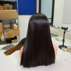 2024 Venta caliente al por mayor cutícula alineada vietnamita trama de cabello humano onda del cuerpo cabello humano virgen pelucas de encaje completo luz suave - Product Image 4