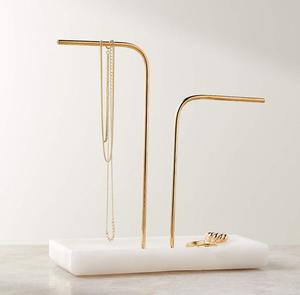 Modern Metal Jewelry Stand Minimalist Design Tree Style <b>Holder</b> For Hanging Necklaces <b>Earrings</b> And Accessories - Product Image 3