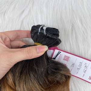 Luxury Cuticle Aligned Double Layer Silk Flat Weft Natural Wavy 100% Virgin Hair Vendors Vietnamese Human Hair Soft Flat Weft - Product Image 4