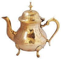 Vente chaude Bouilloire en cuivre de style moderne avec effet martelé Excellente pour le service de thé Bouilloire à thé de style arabe