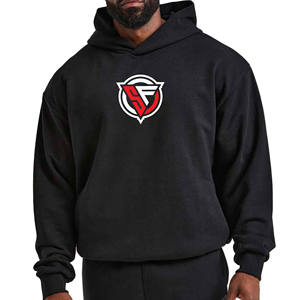 100% Cotton French Terry Oversize Hoodie <b>Thick</b> Fleece Drop Shoulder <b>Men</b> <b>hoodies</b> Custom Logo Pullover Blank Plain <b>Hoodies</b> - Product Image 1