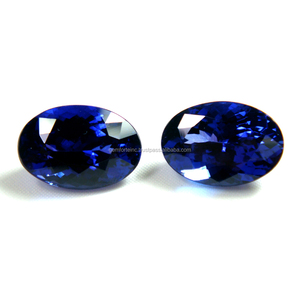 Pierre précieuse naturelle Tanzanite de qualité 3A, taillée en facettes, formes ovale, coussin et triligne, tailles variées, GEMFORTE INC - Product Image 2