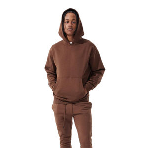 Ome ชุดวอร์ม2ชิ้นสำหรับผู้ชาย, ชุดวิ่งมีฮู้ดแขนยาวแบบสวมหัวมีกระเป๋าจิงโจ้ - Product Image 5