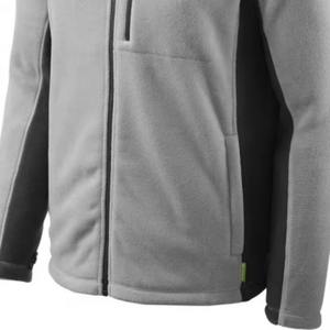 Veste de streetwear d'extérieur en micropolaire pour hommes fermeture éclair complète respirante polaire logo imperméable chaud hiver fermeture éclair de grande taille - Product Image 6