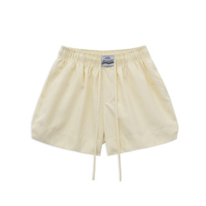 Plage Streetwear Shorts Pastel Rayé Oxford Tissu pour Hommes Femmes Respirant Impression Broderie Sur Mesure Vietnam Haute Qualité - Product Image 1